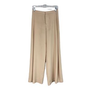Zara Tan Wide Leg Pants